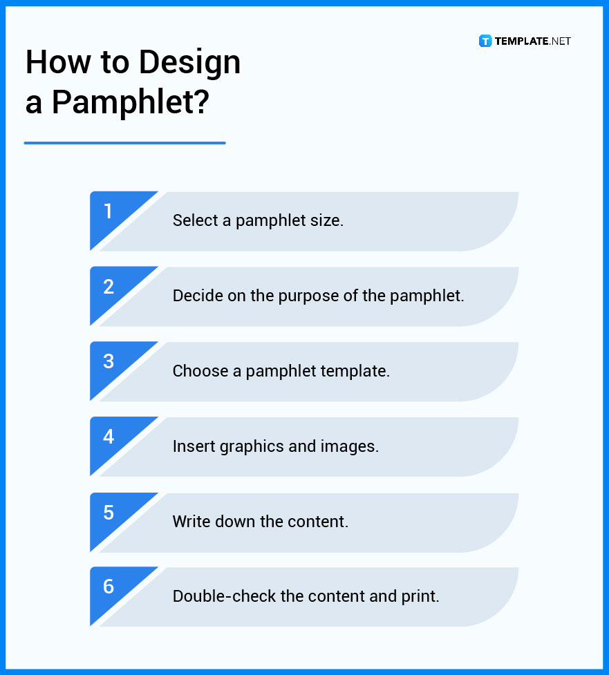 how to design a pamphlet