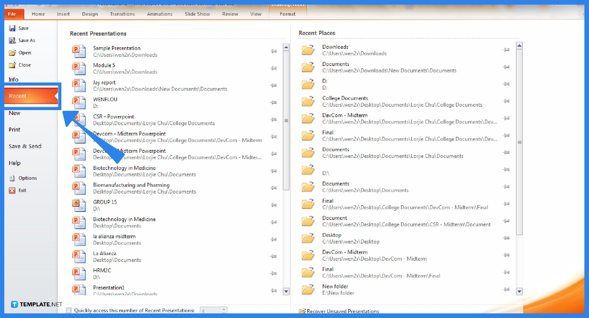 how-to-recover-deleted-files-from-microsoft-powerpoint-step-2