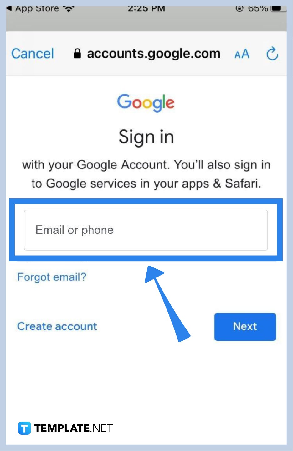 how to use the gmail app on a mobile device step 0