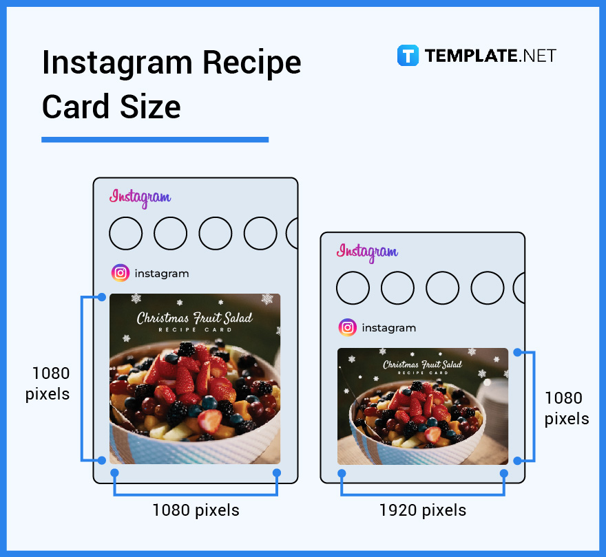 instagram recipe card size