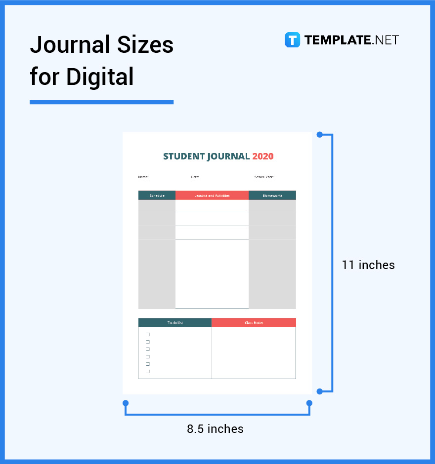 Journal Size Dimension, Inches, mm, cms, Pixel