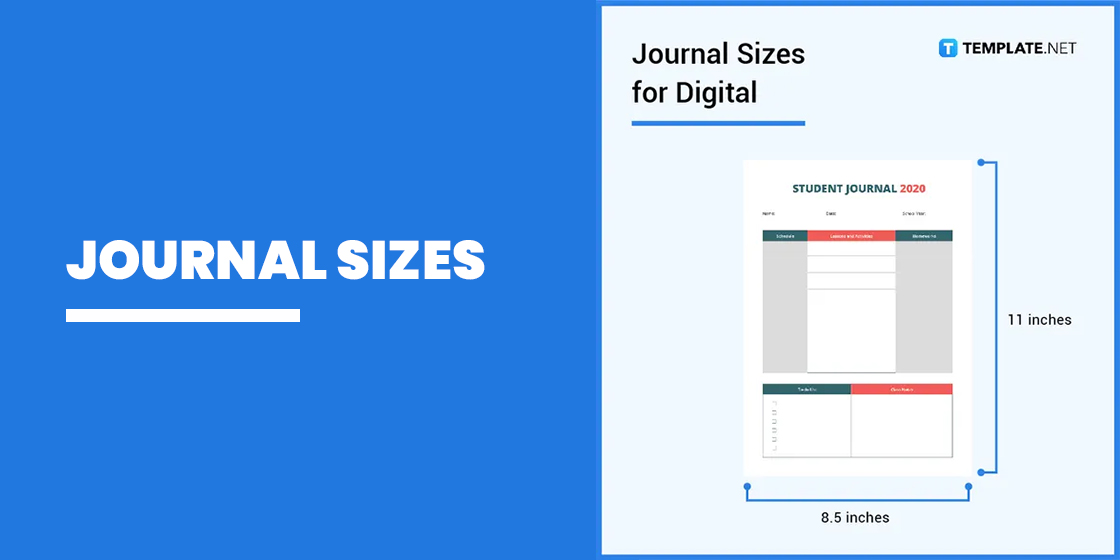 Journal Size Dimension Inches Mm Cms Pixel