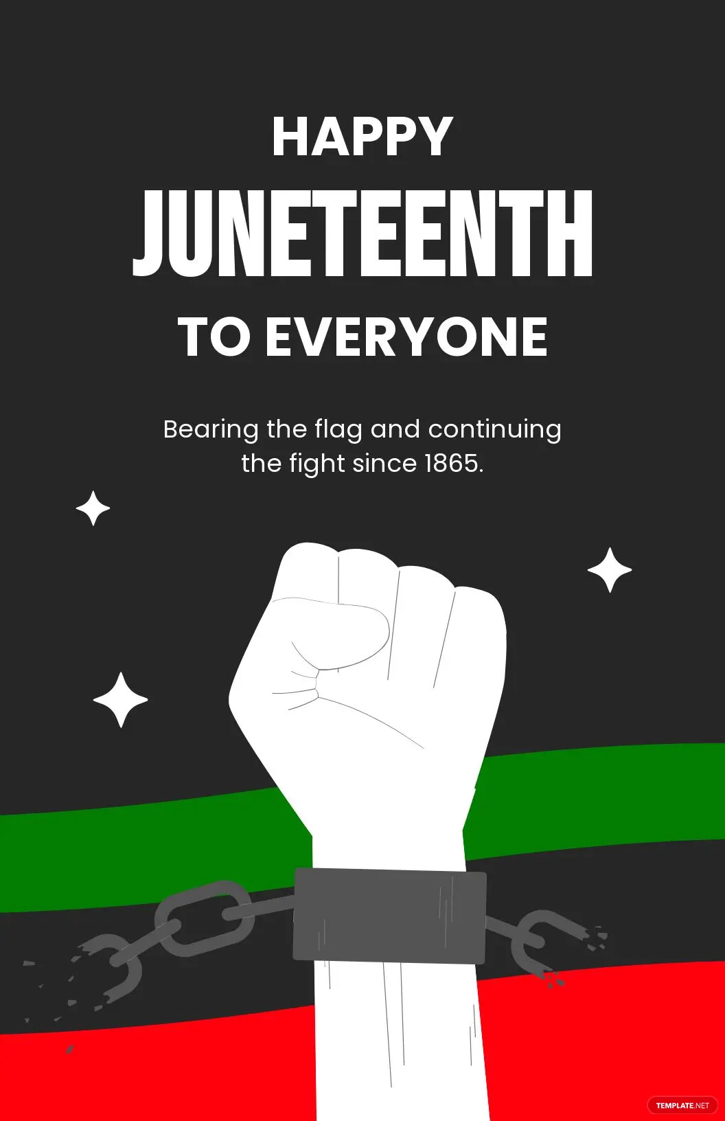 juneteenth flag poster