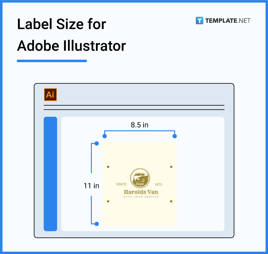 tag sizes illustrator free download template