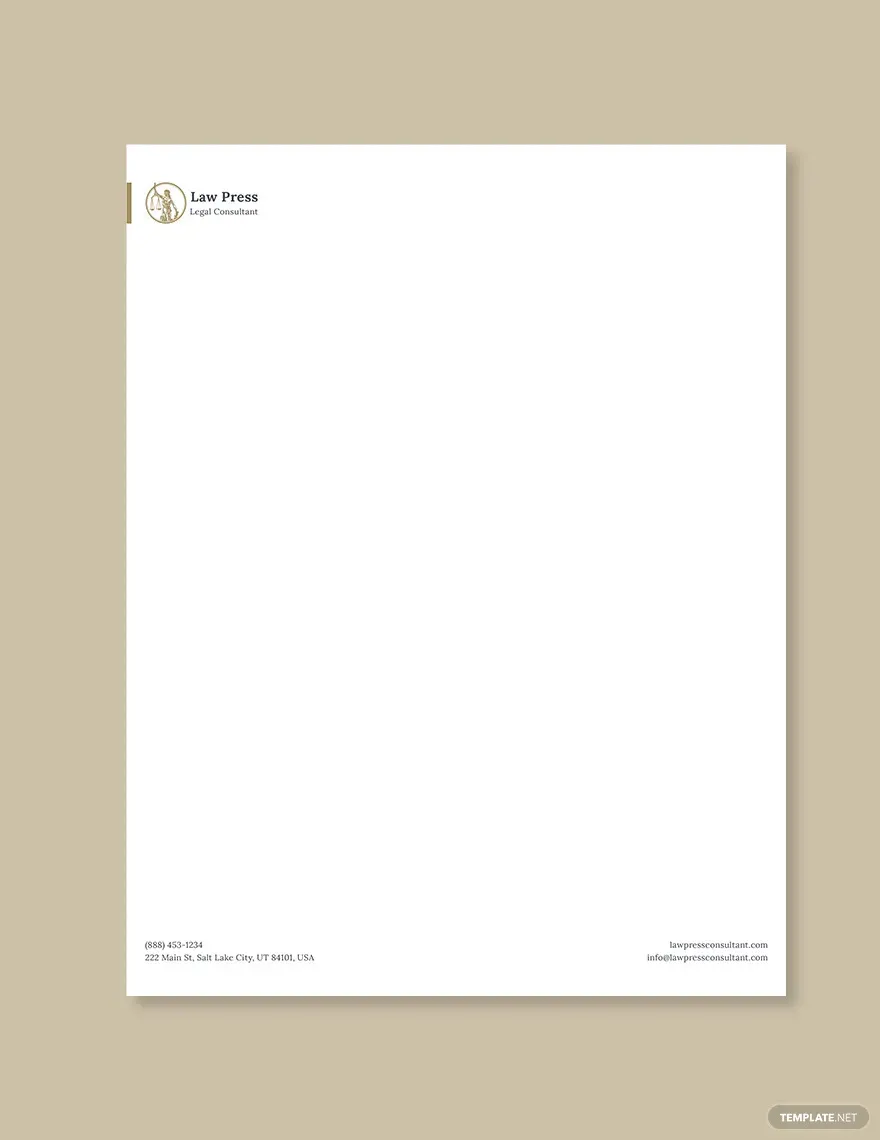 law firm letterhead design ideas and examples