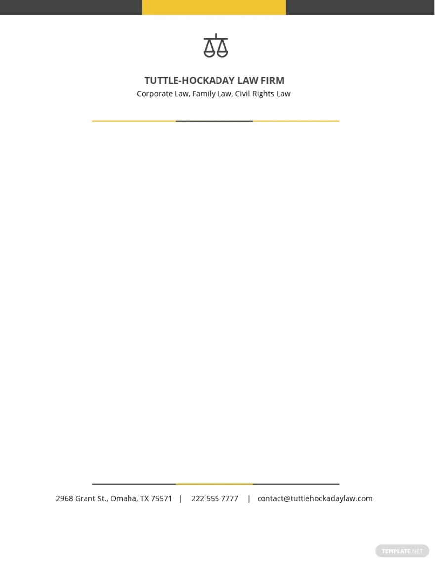 law firm letterhead