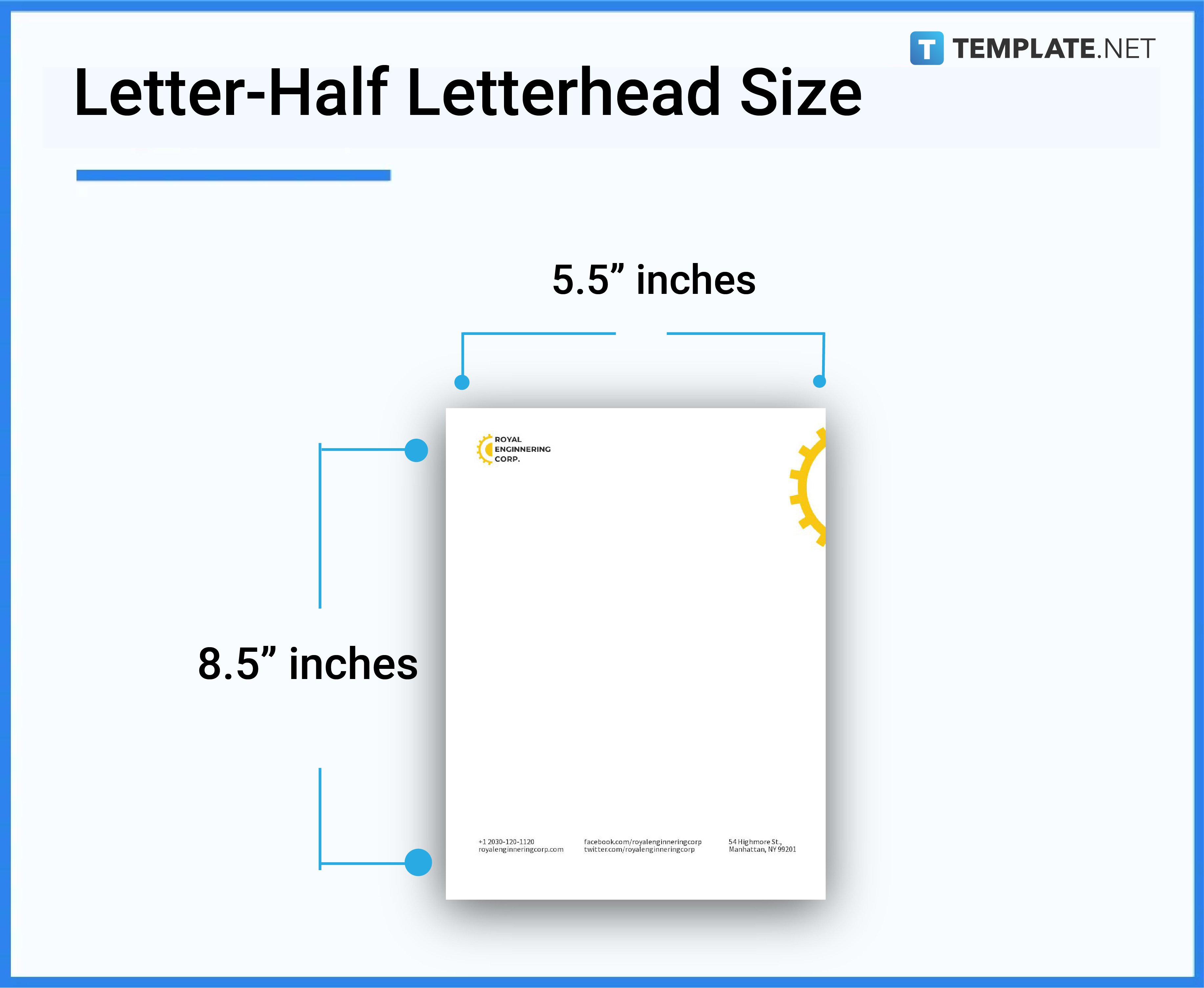 Letterhead Size - Inches, Pixels