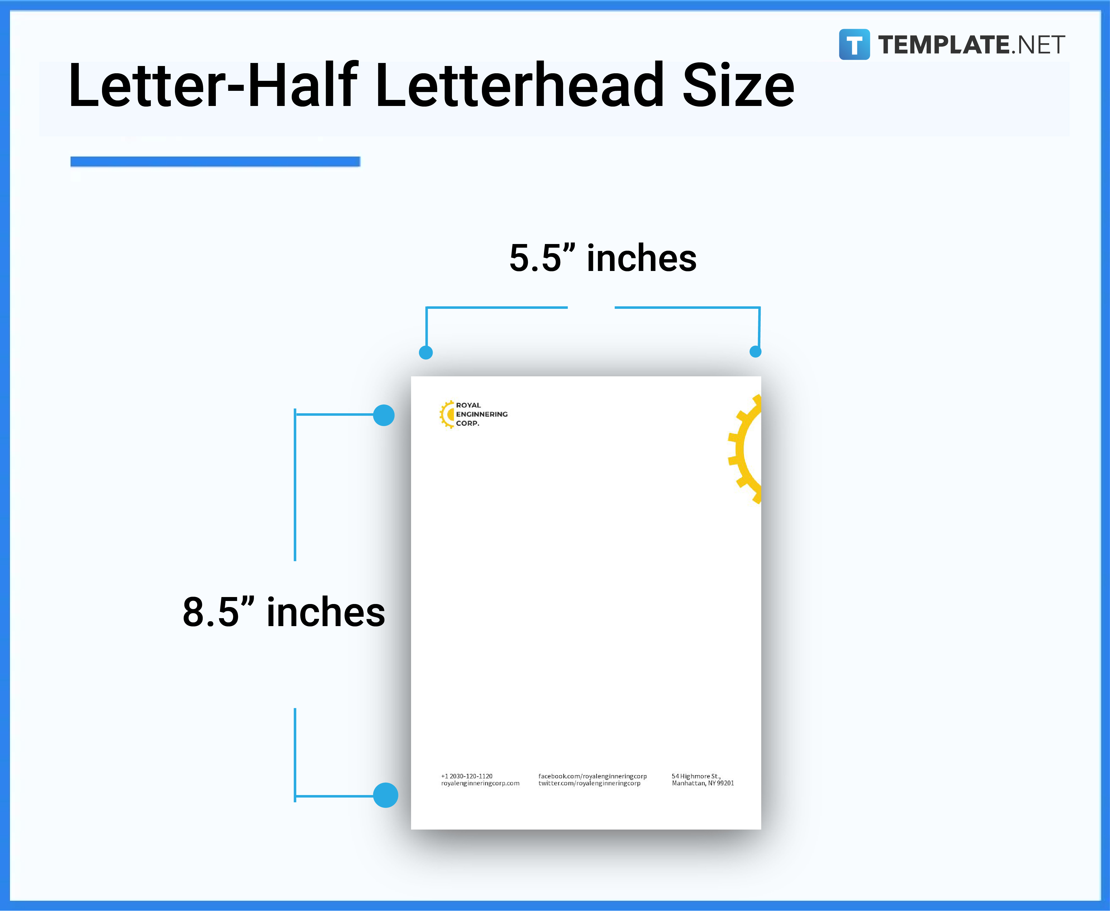 letter half letterhead size