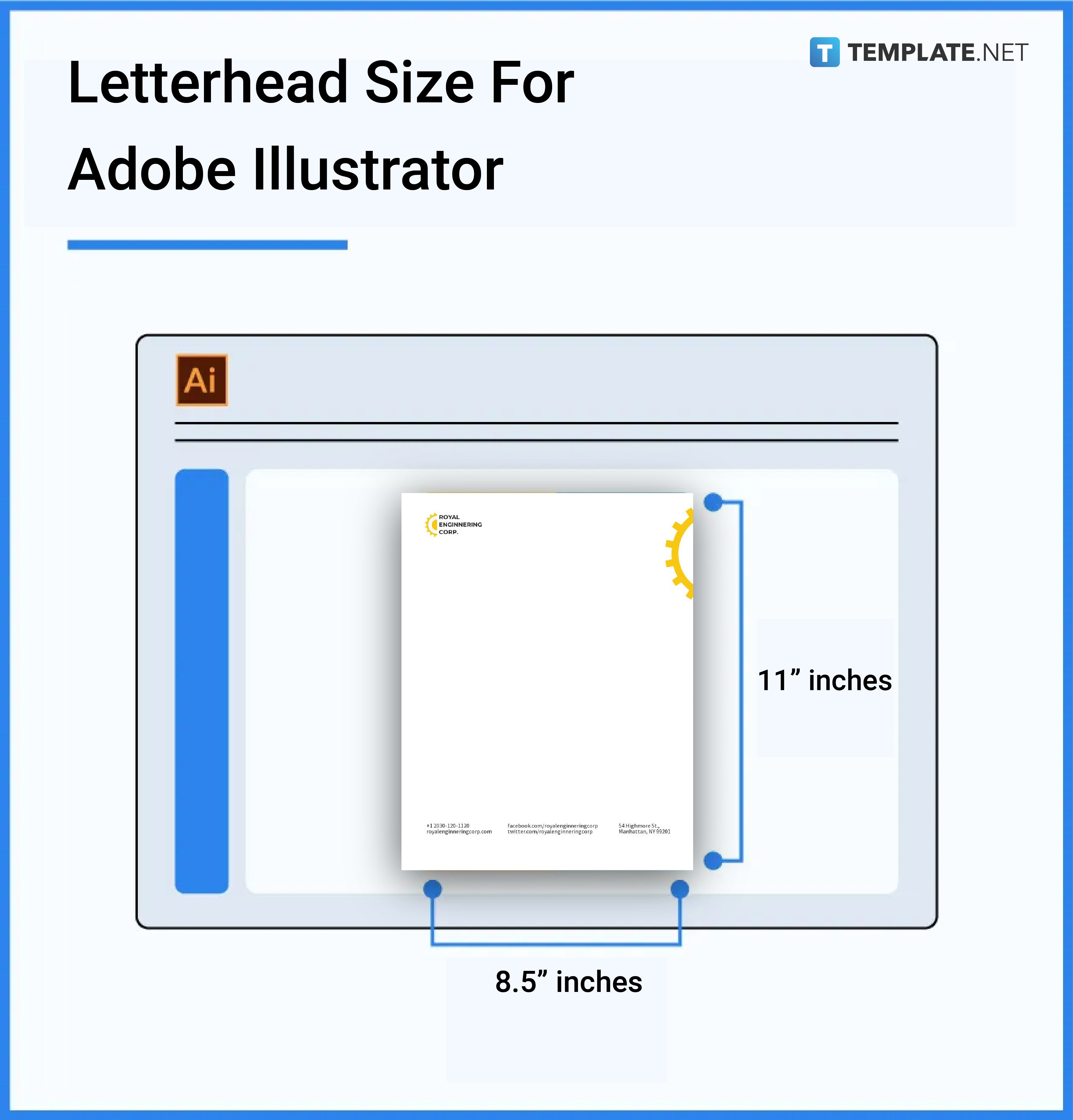letterhead sizes for adobe illustrator