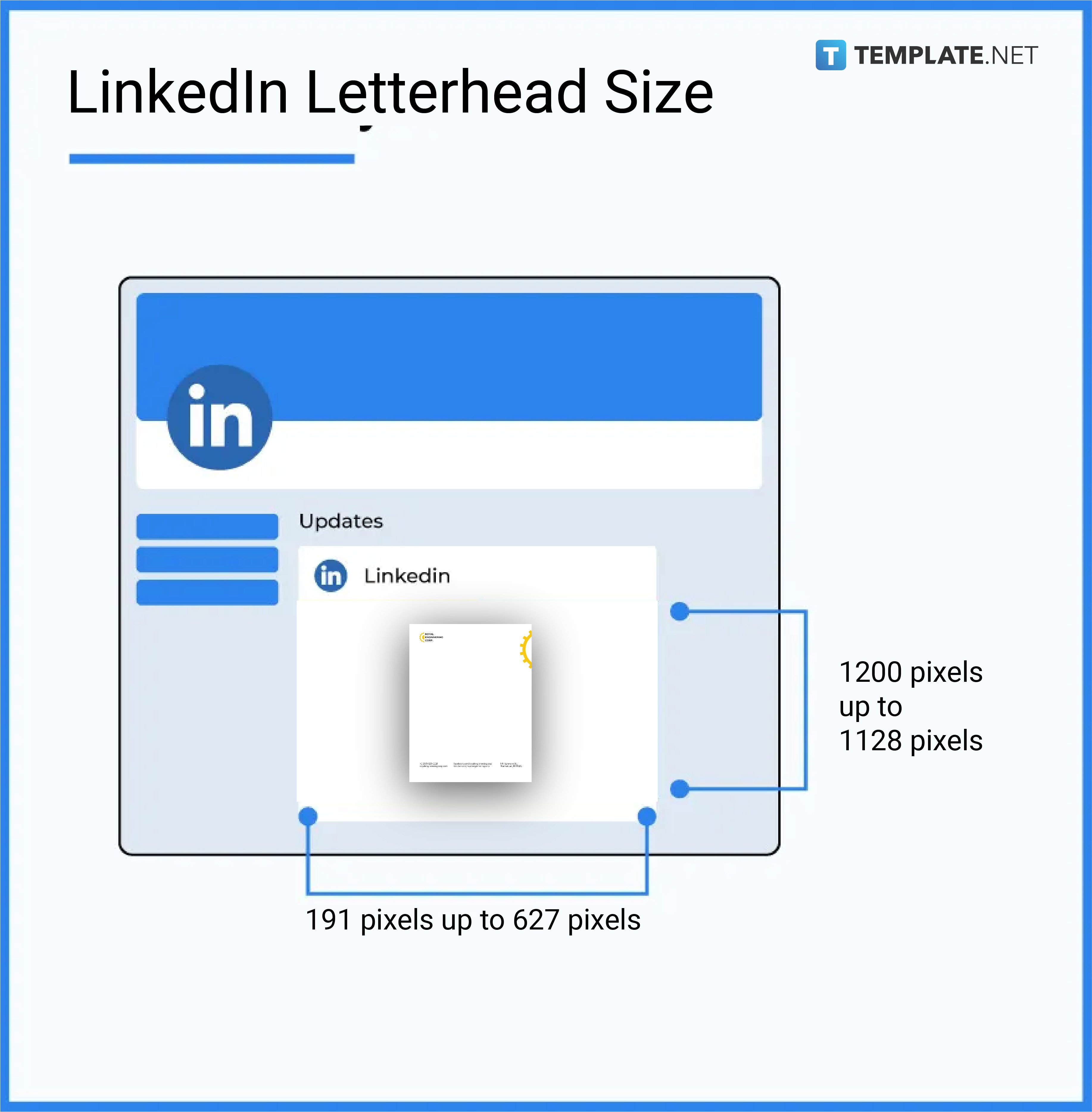 linkedin letterhead size