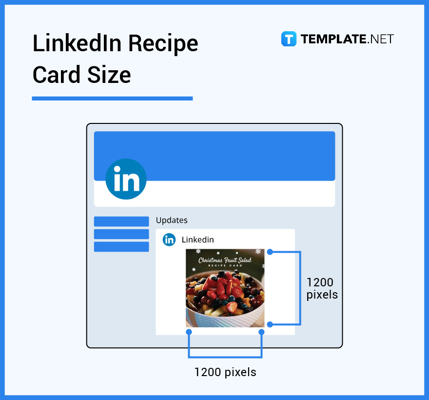linkedin recipe card size