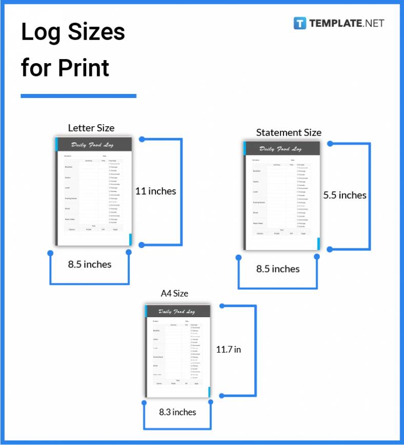 Log Size Dimension Inches Mm Cms Pixel