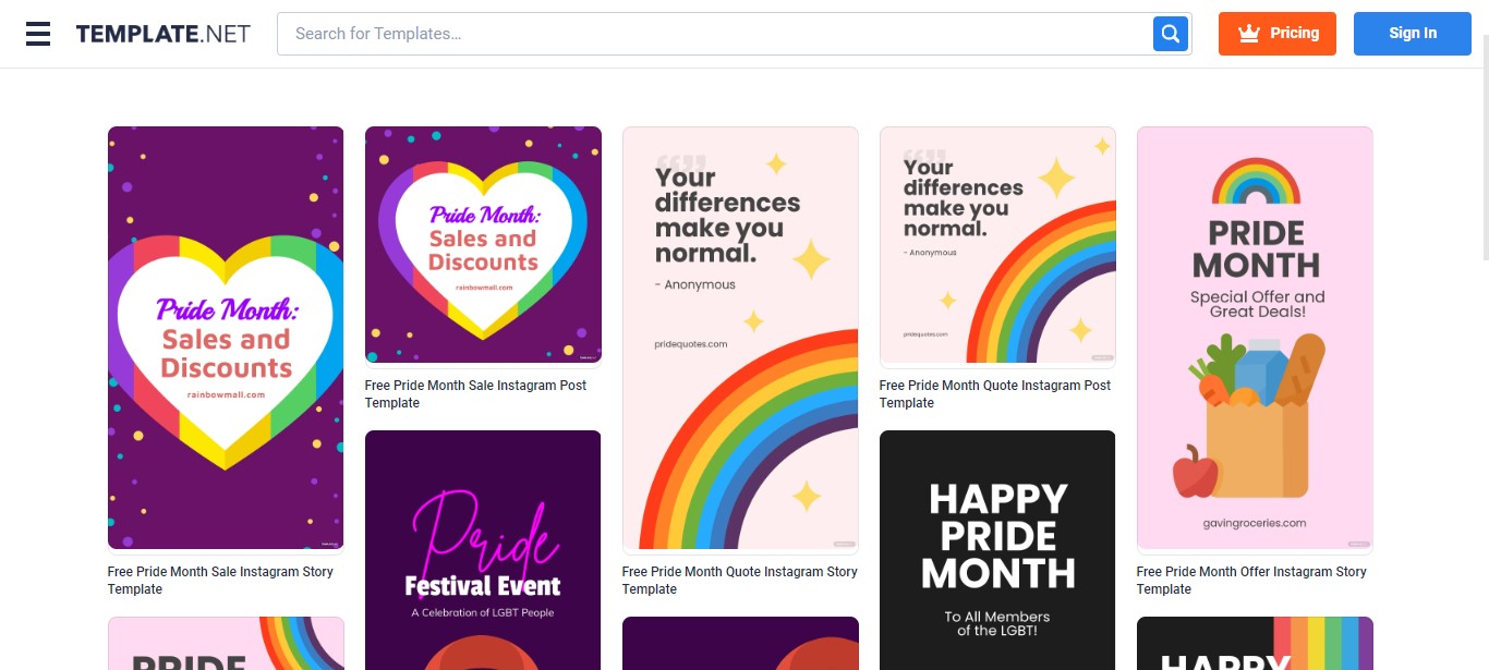 look-for-a-pride-month-instagram-post-template