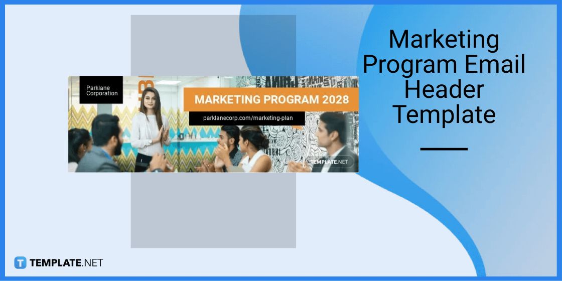marketing program email header template