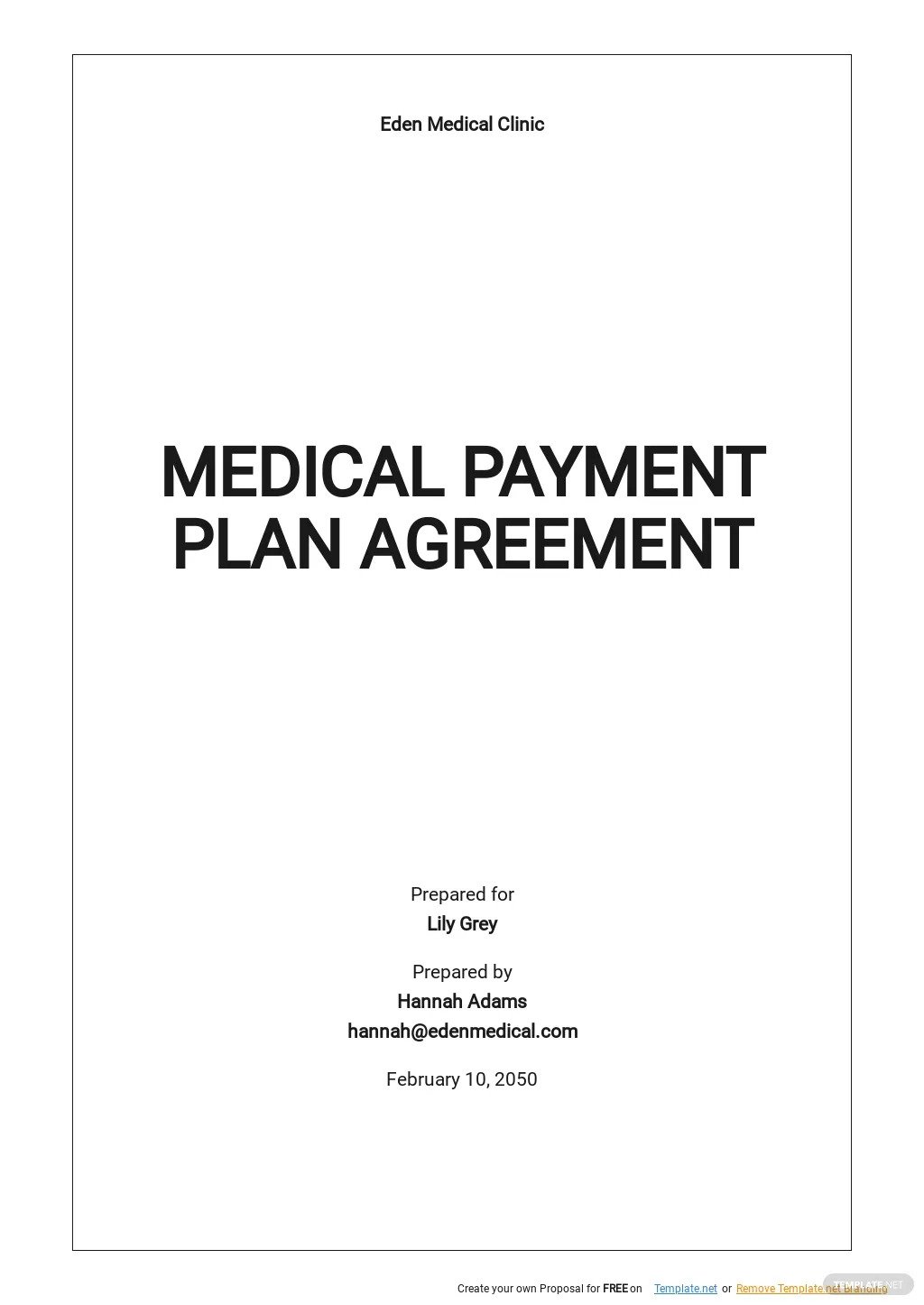 medical agreement