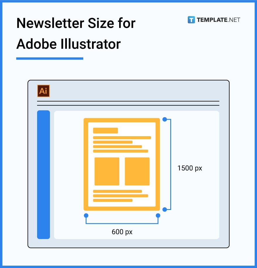 newsletter size for adobe illustrator