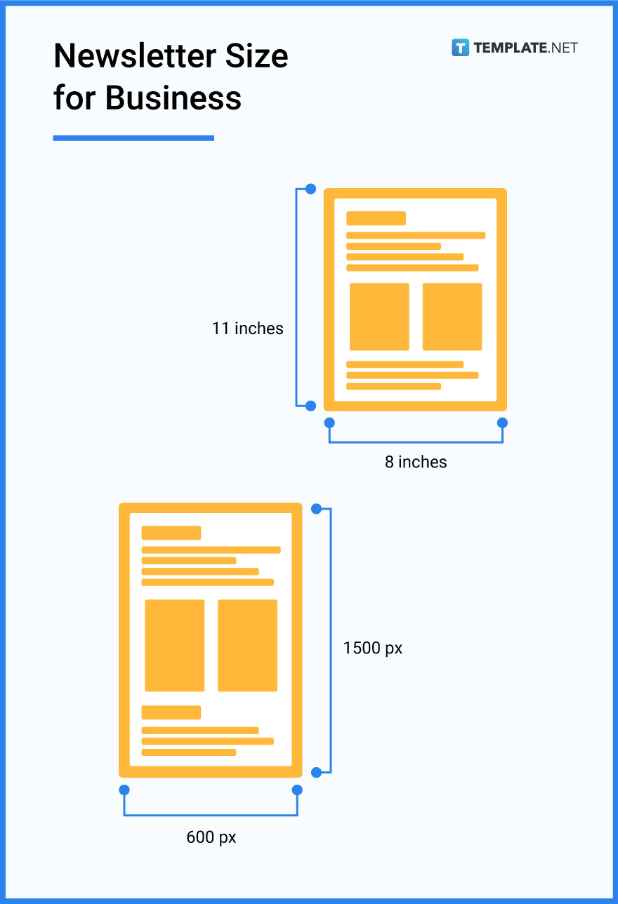 Newsletter Size - Dimension, Inches, mm, cms, Pixel