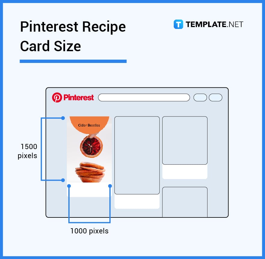 pinterest recipe card size