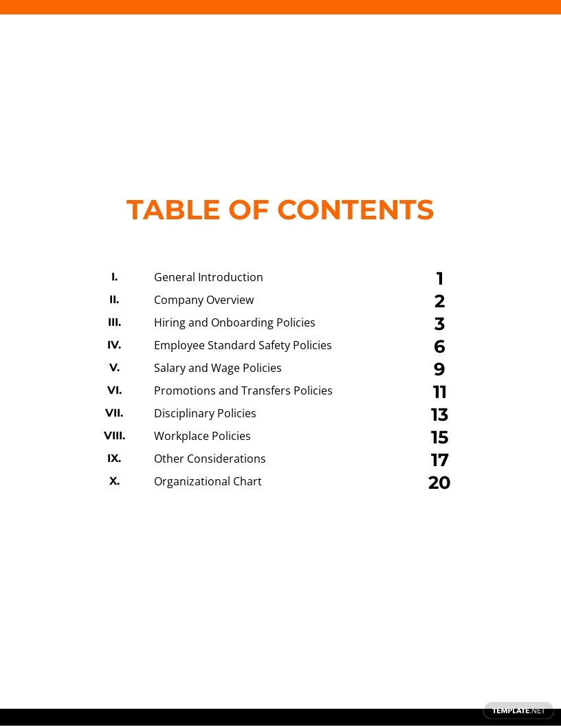 Table Of Content What Is A Table Of Content Definition Types Uses