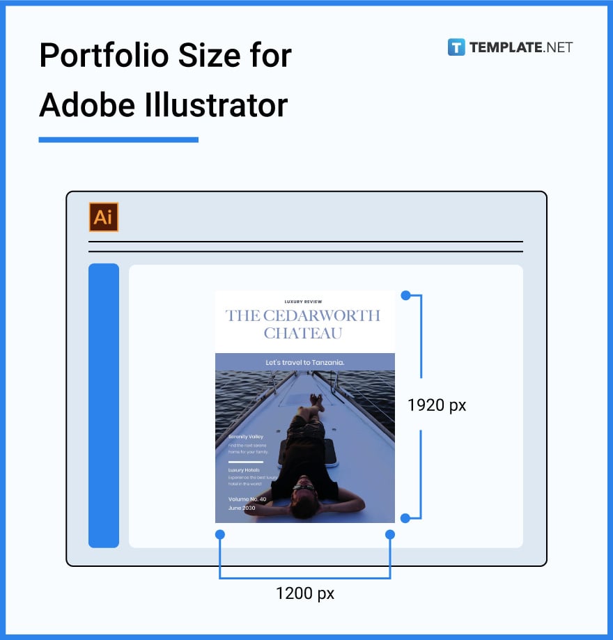 portfolio size for adobe illustrator
