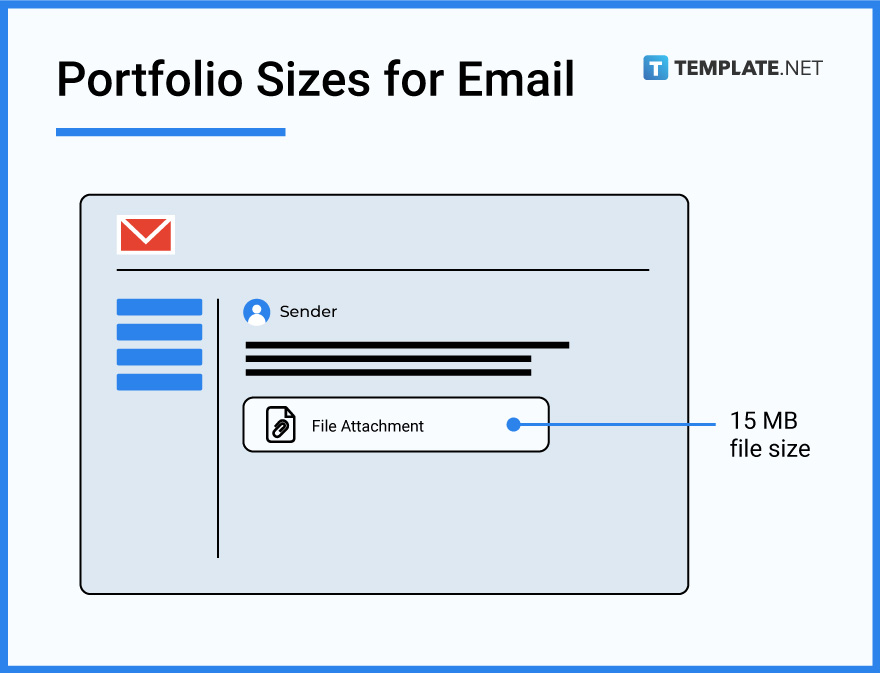 portfolio size for email