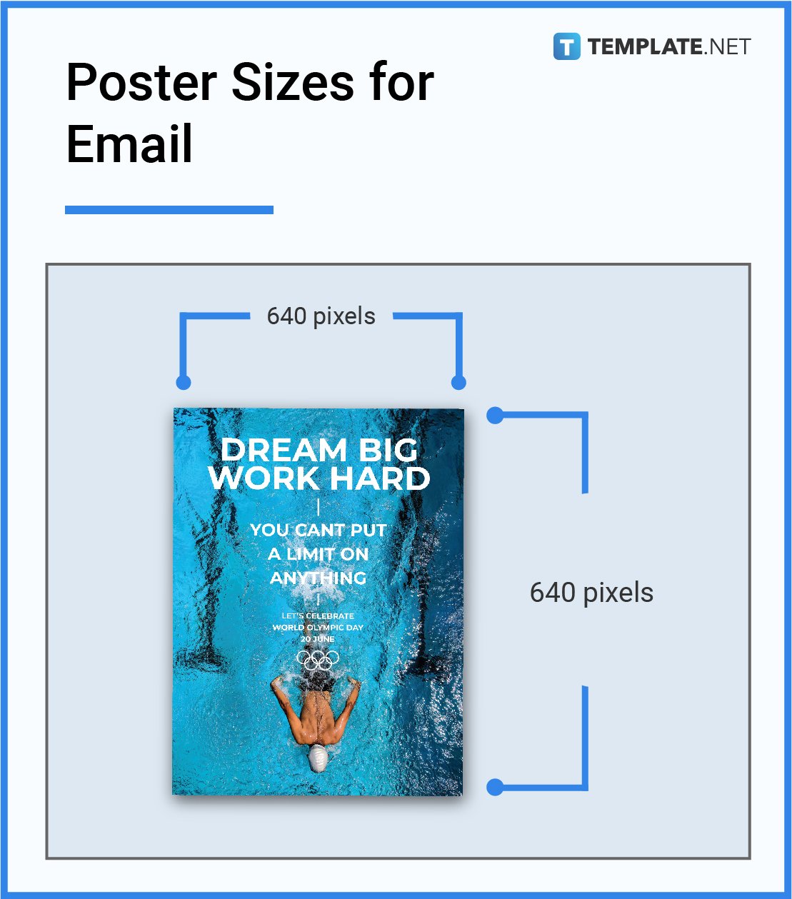 poster sizes for email