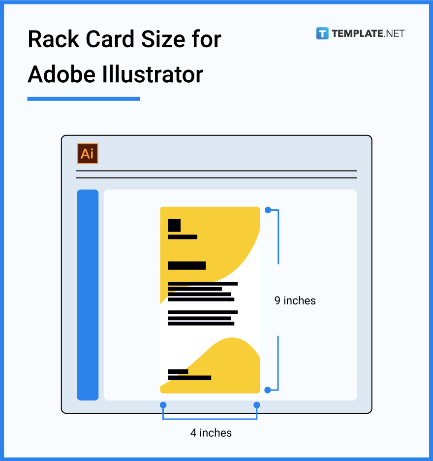 rack card size for adobe illustrator