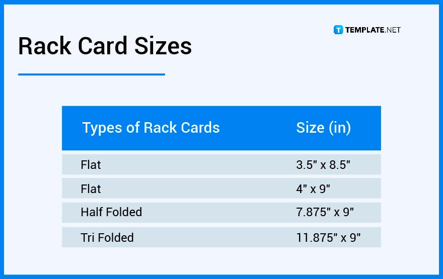 rack card sizes