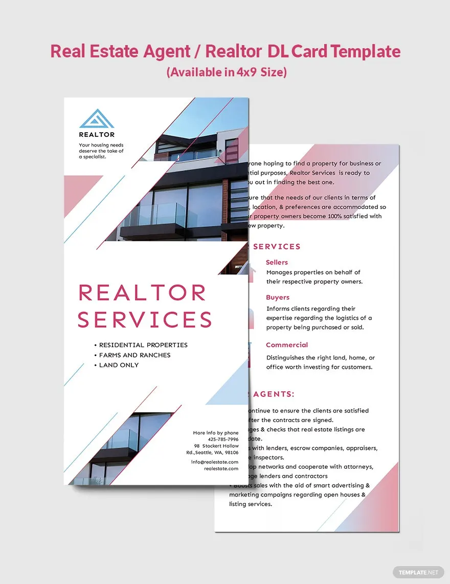 real estate dl card