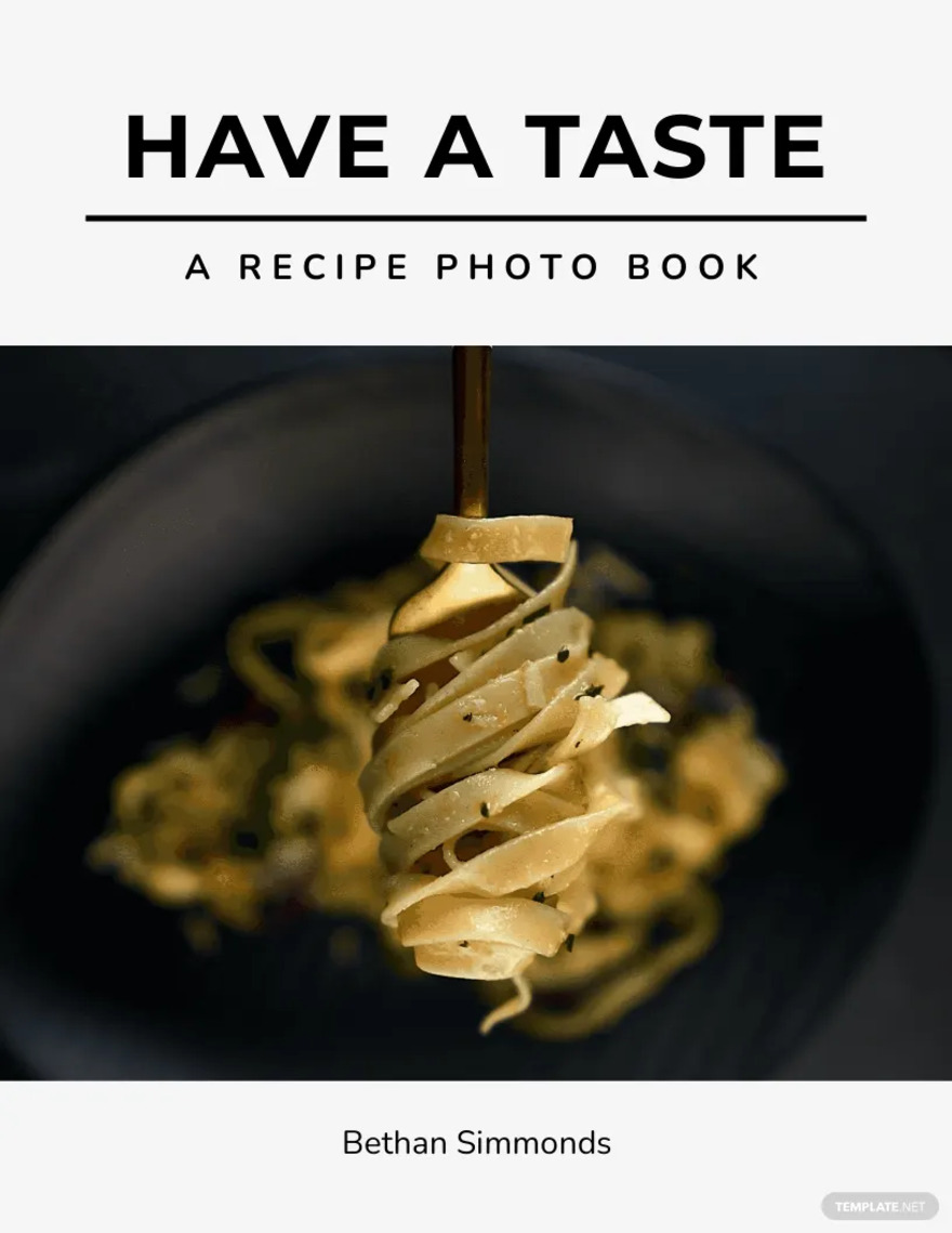 recipe photobook