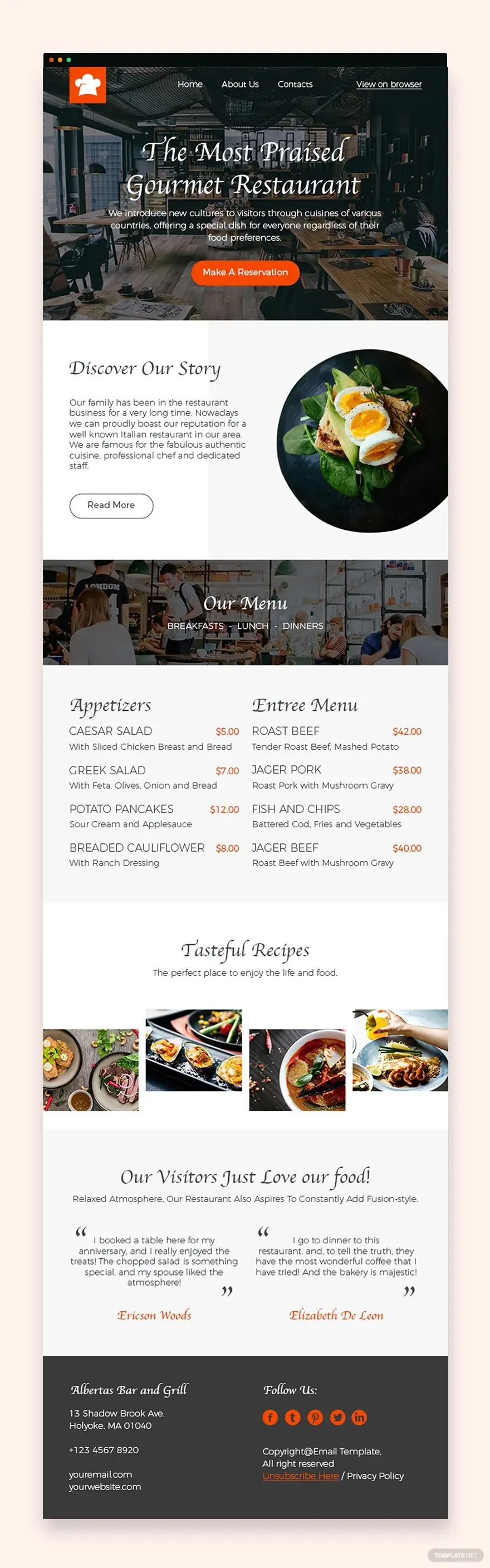 restaurant-email-newsletter