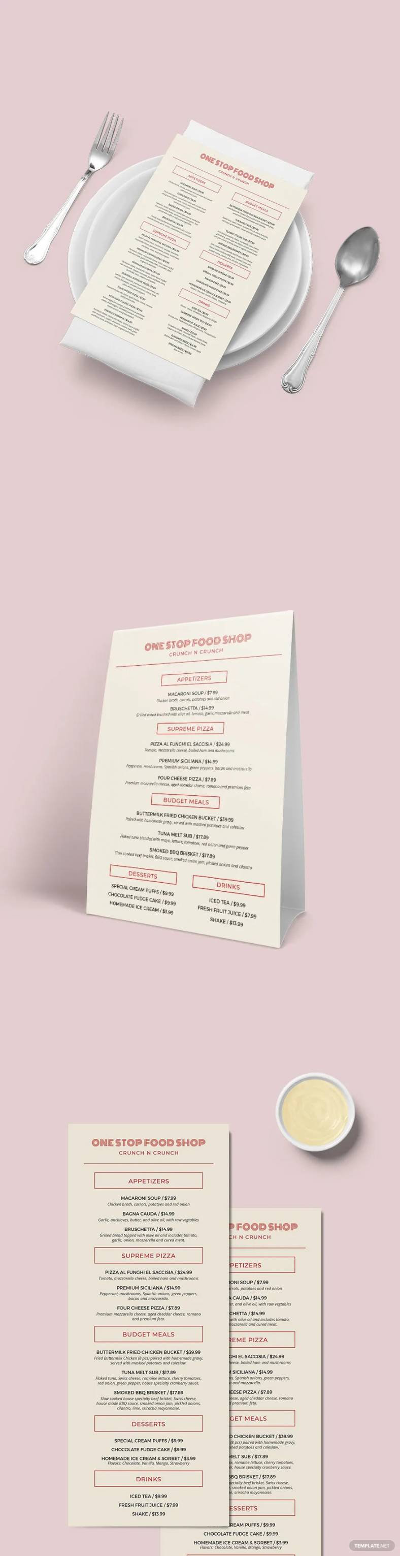 restaurant menus 788x30