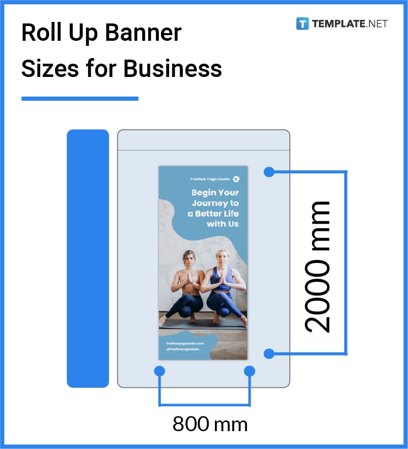 roll up banner sizes for business