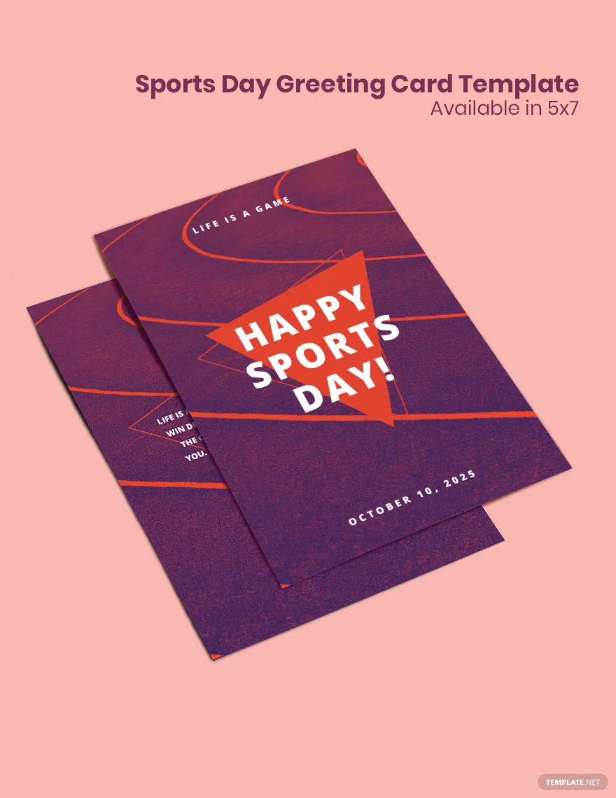 sports day greeting cards