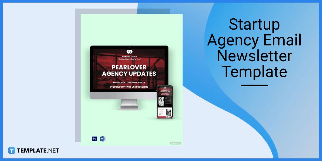 startup agency email newsletter template