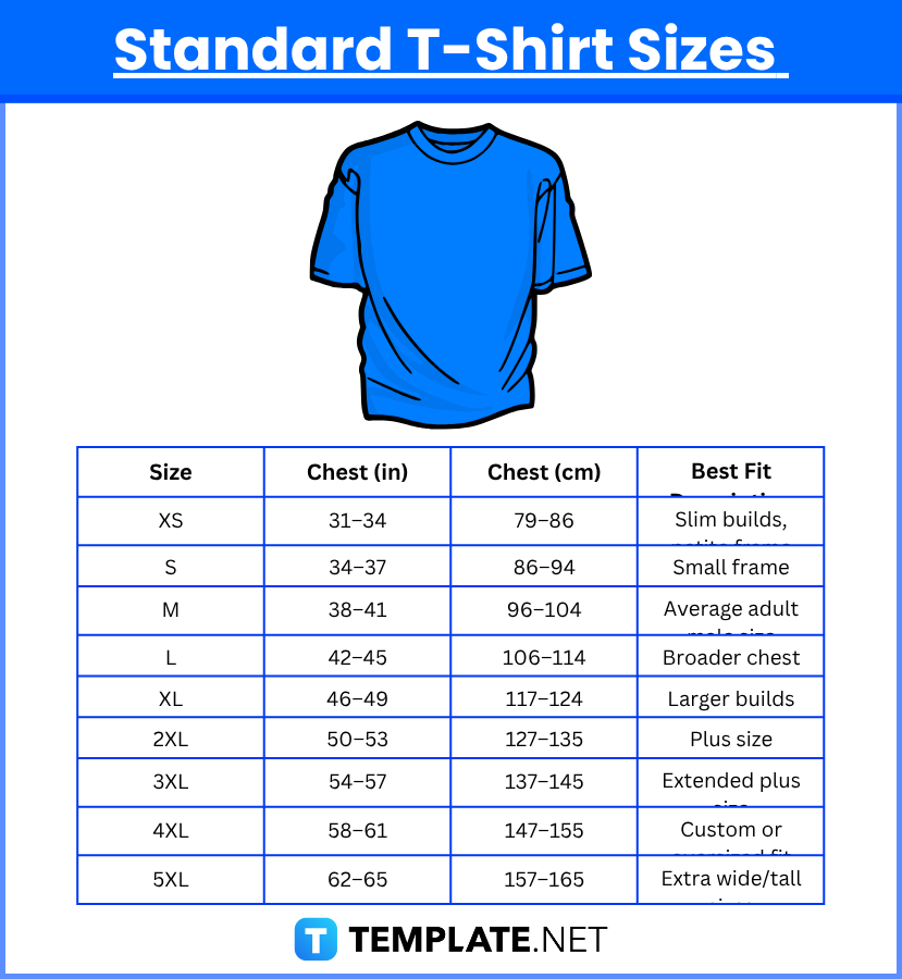 T-Shirt Sizes