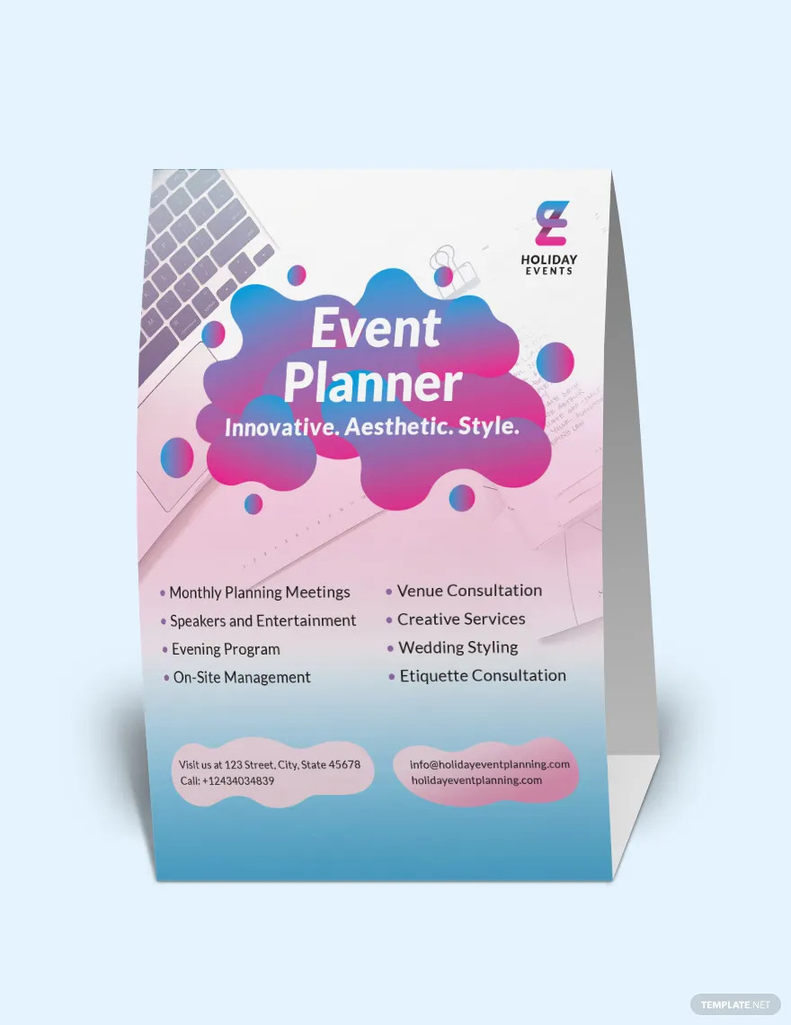 table tent ideas for event examples