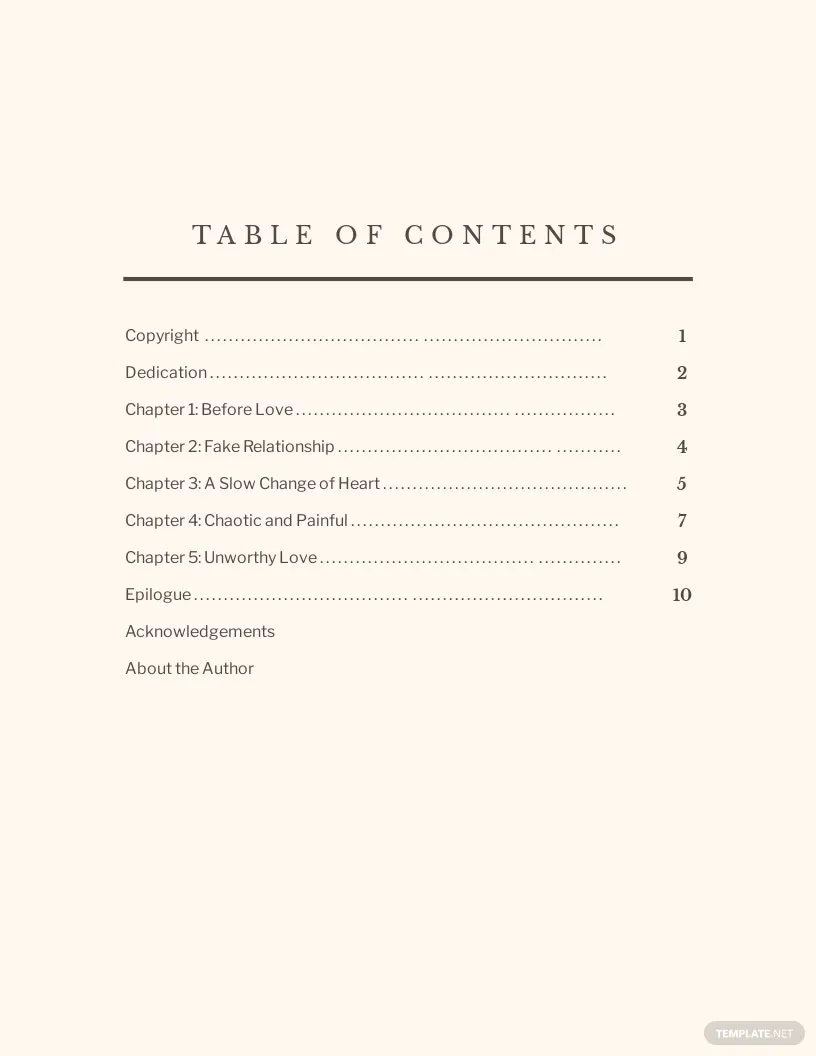 Table of Content Ideas - Examples 2023