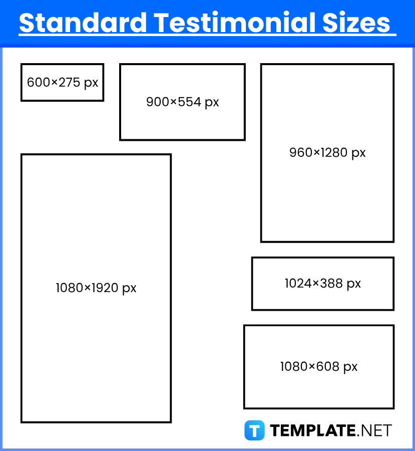 Testimonial Sizes 