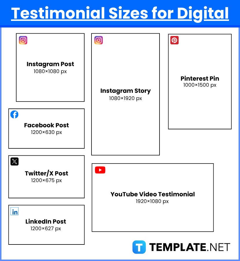 Testimonial Sizes