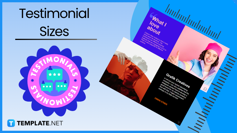 testimonial sizes