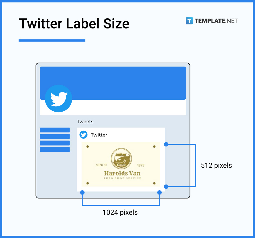 twitter label size