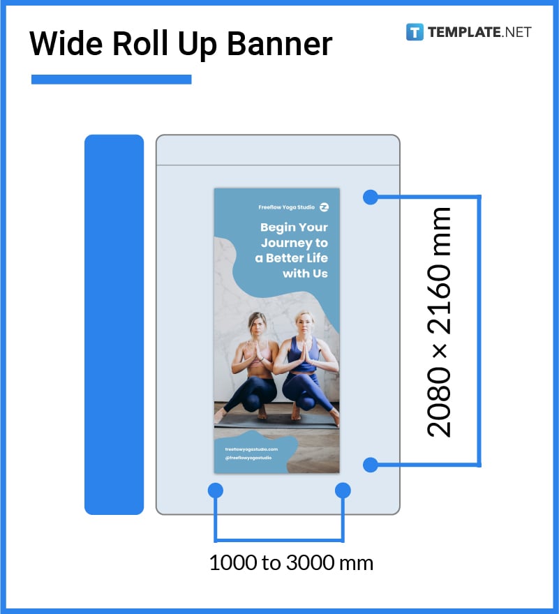 wide roll up banner