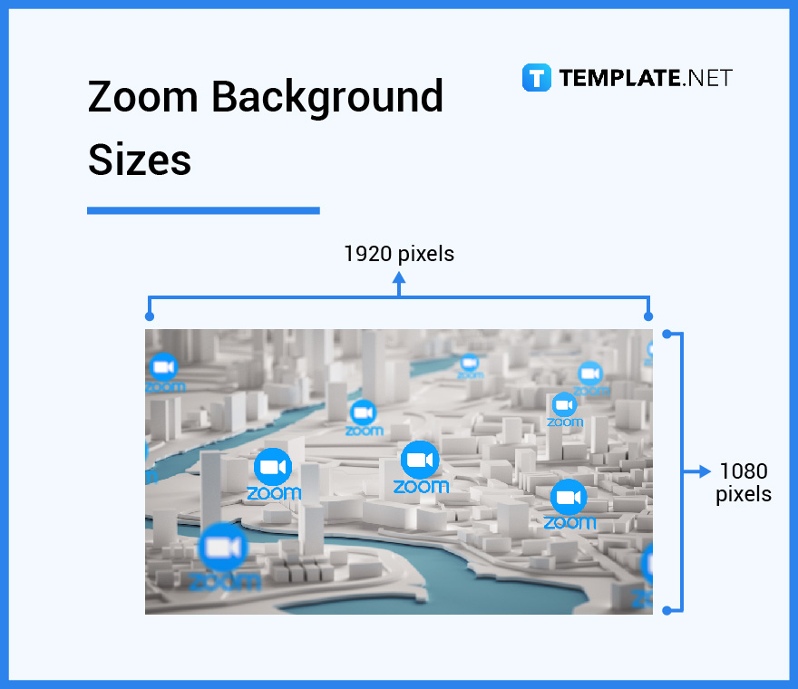 size for zoom virtual background