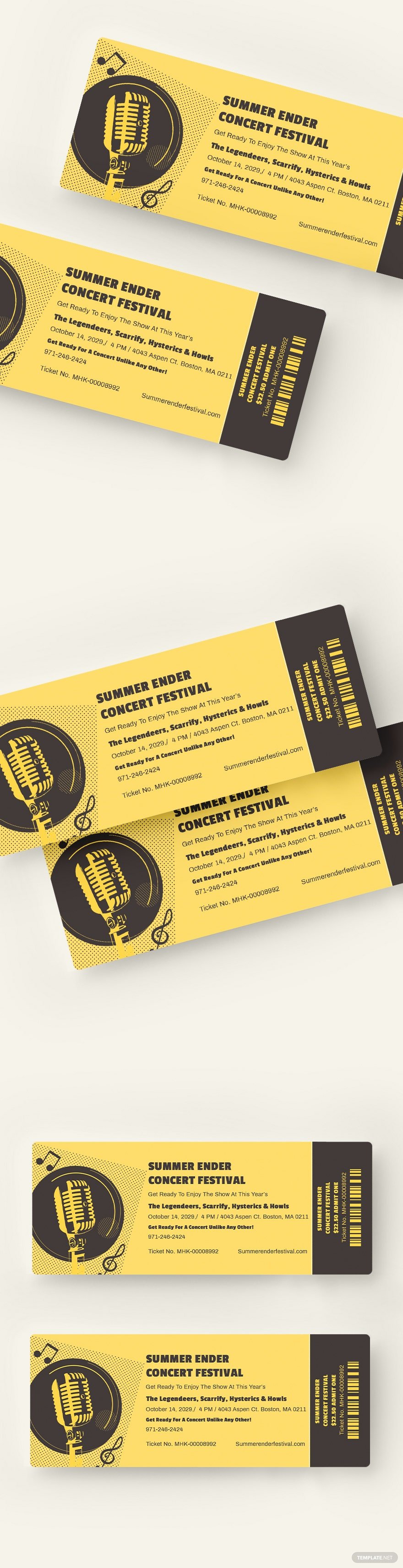 concert festival ticket