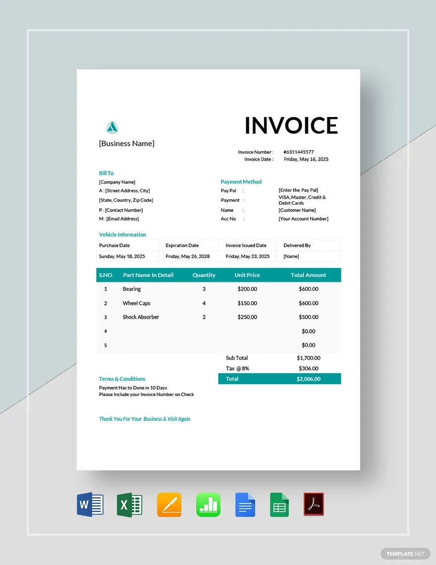 vehicle-invoice