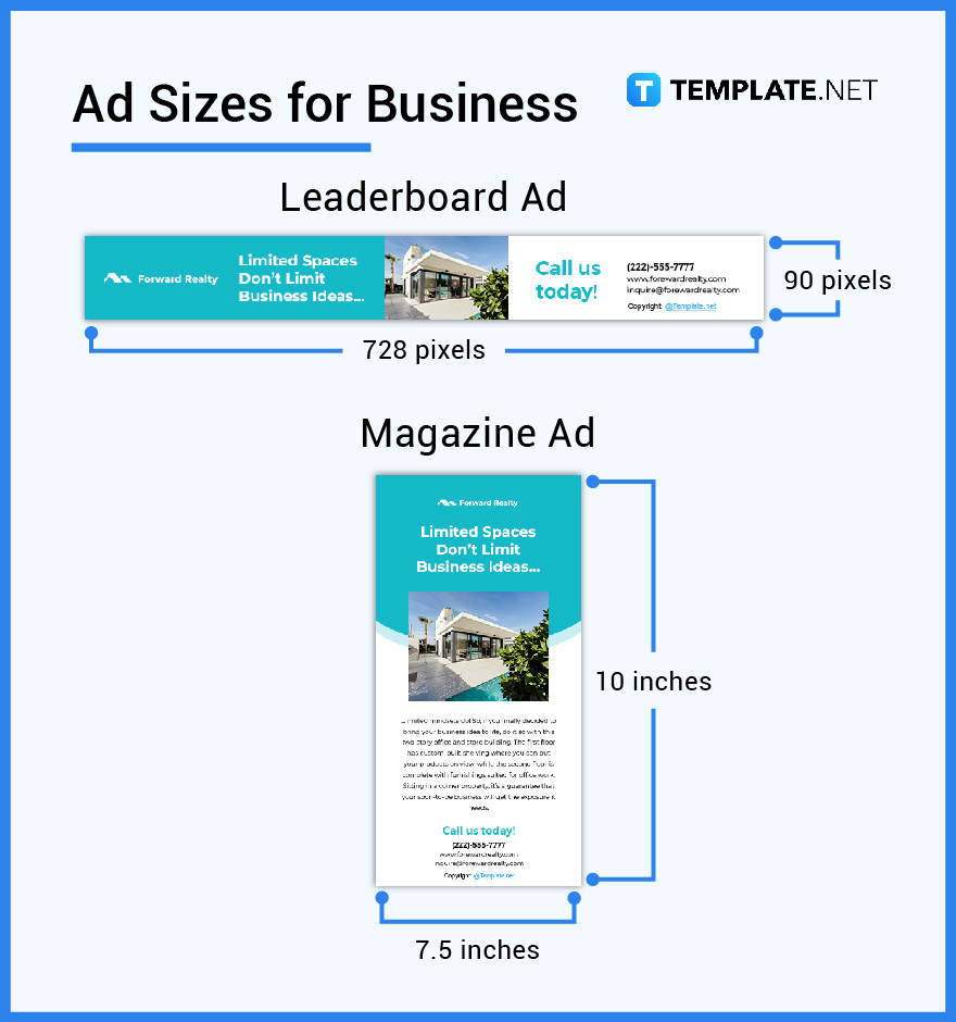 Ad Size Dimension Inches Mm Cms Pixel