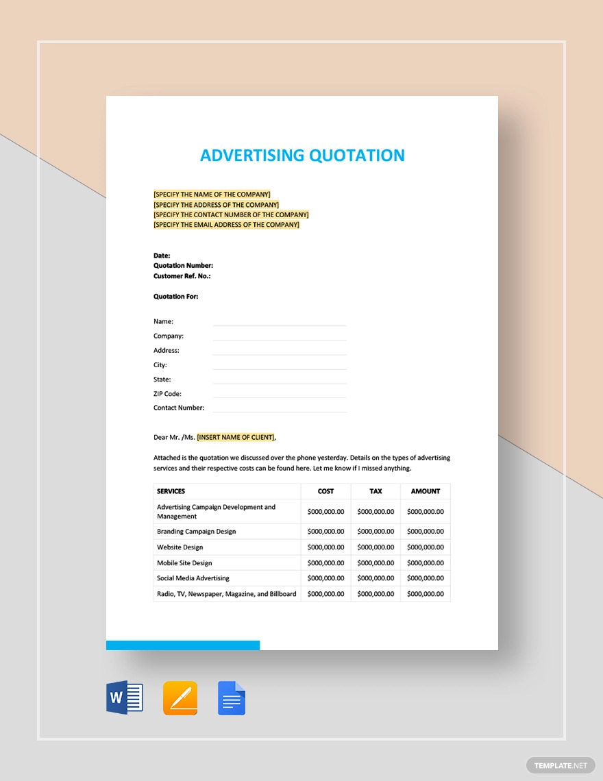 Quotation Ideas Examples 2023