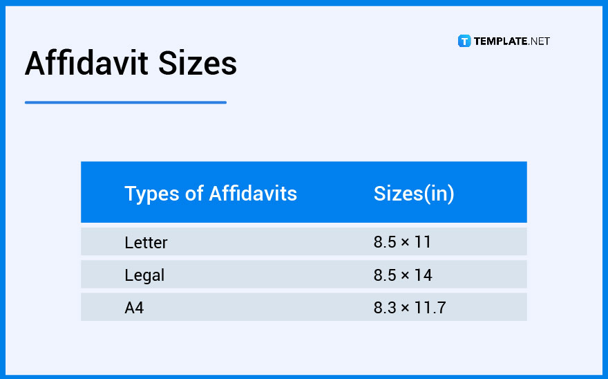 affidavit-sizes
