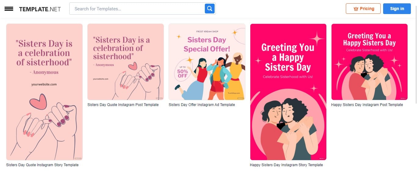 choose-any-of-our-sisters-day-instagram-post-templates